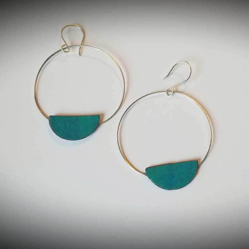 custom contemporary enameled jewelry earring maker portsmouth nh 22