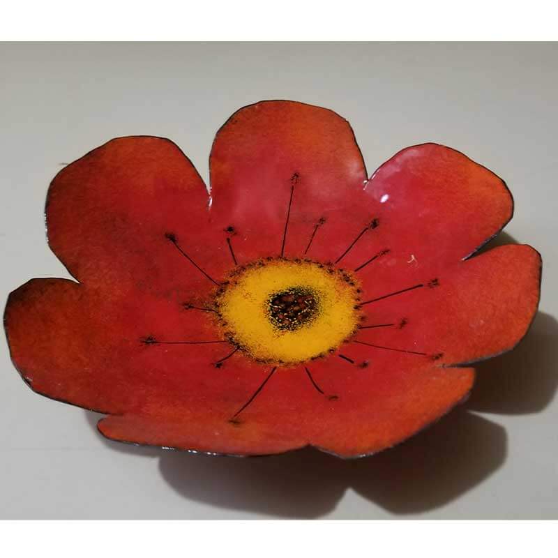 custom contemporary enamelware large poppy bowl maker portsmouth nh 2